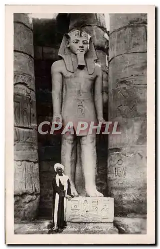 Ansichtskarte AK Egypt Egypte Louxor Temple Statue of Ramses II