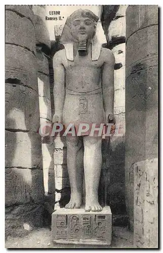 Ansichtskarte AK Egypt Egypte Louxor Ramses II