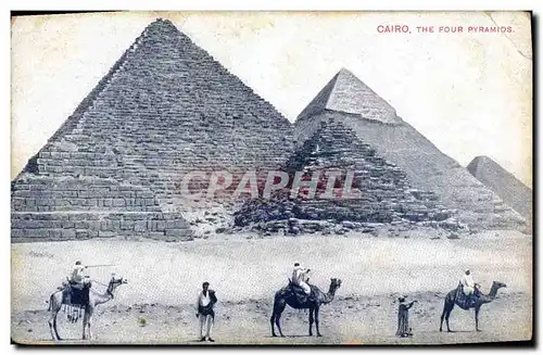 Cartes postales Egypt Egypte Cairo The four pyramids