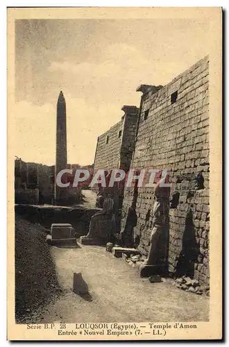 Ansichtskarte AK Egypt Egypte Louqsor (Egypte) Temple d'Amon Entree Nouvel Empire