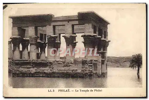 Ansichtskarte AK Egypt Egypte Philae Le temple de Philae