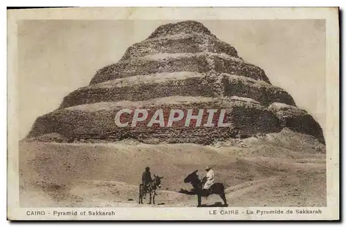 Ansichtskarte AK Egypt Egypte Le Caire La Pyramide de Sakkarah