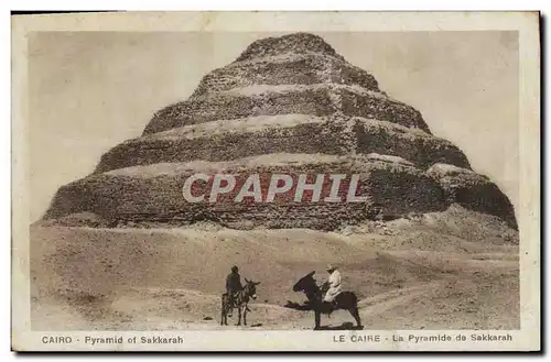 Cartes postales Egypt Egypte Le Caire La Pyramide de Sakkarah