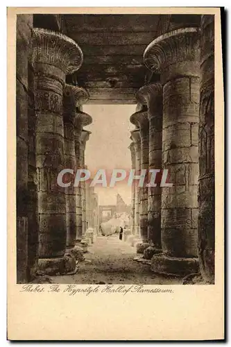 Ansichtskarte AK Egypt Egypte Thebes The hypostyle hall of Ramesseum