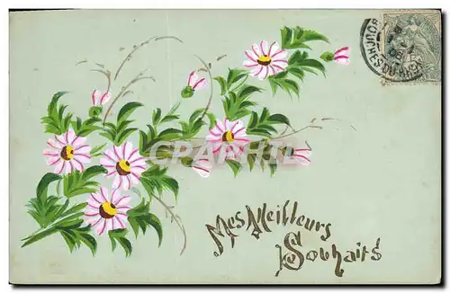 Cartes postales Fantaisie (dessin a la main) Fleurs