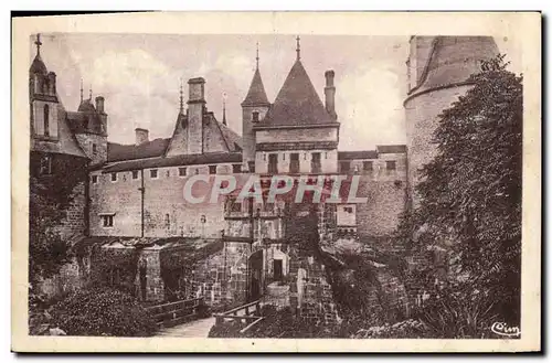 Ansichtskarte AK La Rochepot (Cote d'Or) Chateau de la Rochepot Les ponts levis