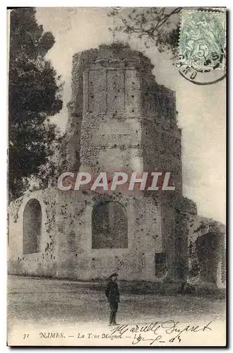 Cartes postales Nimes La tour magne