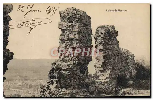 Cartes postales Ruines de Mousson