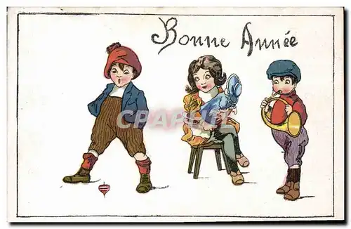 Cartes postales Fantaisie Poupee   Bonne Annee Enfants
