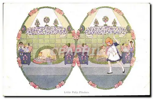 Cartes postales Fantaisie Poupee  Enfant Little Polly Flinders