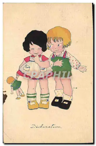 Cartes postales Fantaisie Poupee  Enfants Declaration