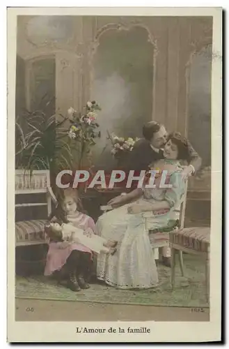 Cartes postales Fantaisie Poupee  Enfant L'amour de la famille