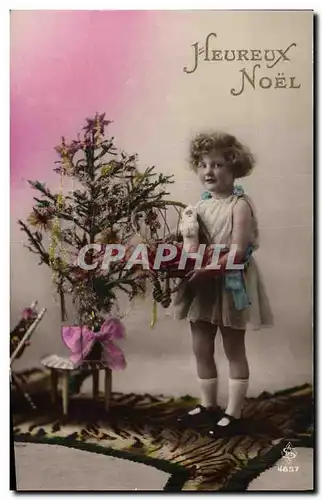 Cartes postales Fantaisie Poupee Enfant  Heureux Noel