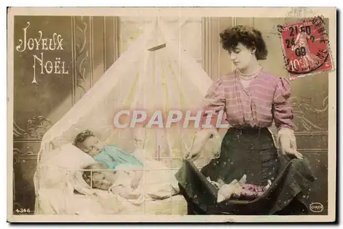 Cartes postales Fantaisie Poupee  Enfants Femme Joyeux Noel
