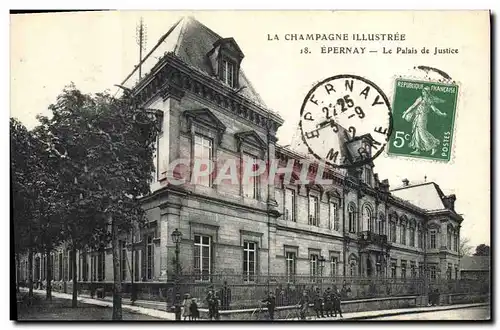 Ansichtskarte AK La Champagne illustree Epernay Le Palais de Justice