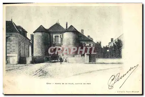 Cartes postales Ervy Porte de la ville Justice de paix