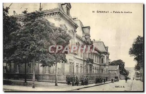 Ansichtskarte AK Epernay Palais de Justice Militaria