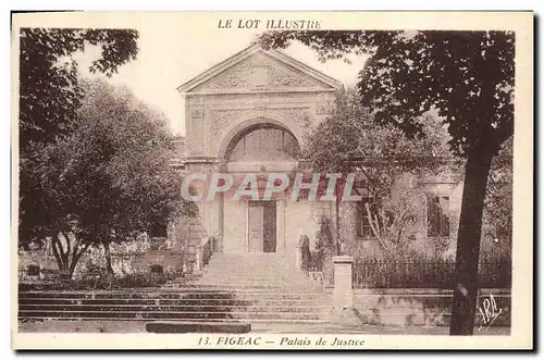 Cartes postales Le Lot illustree Figeac Palais de Justice