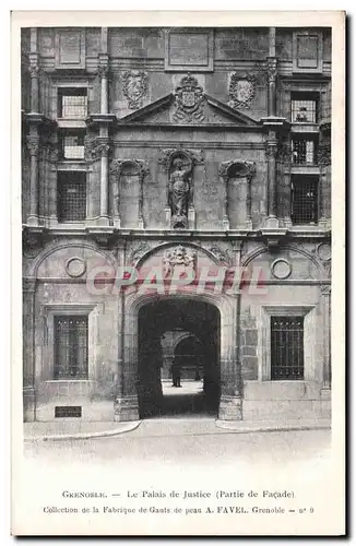 Cartes postales Grenoble Le Palais de Justice (partie de facade)