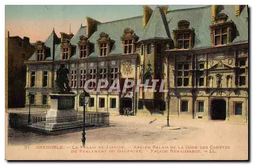 Ansichtskarte AK Grenoble Le Palais de Justice Ancien palais de la cour des comptes du Parlement de Dauphine Faca