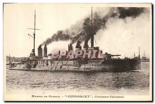Cartes postales Bateau de Guerre Marine de Guerre Condorcet Croiser Cuirasse