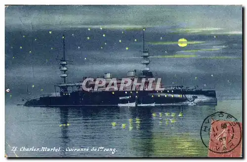 Cartes postales Bateau de Guerre Charles Martel Cuirasse de 1er rang