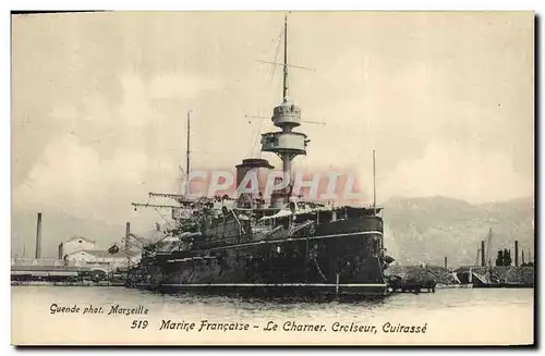 Cartes postales Bateau de Guerre Marine francaise Le Charner croiseur cuirasse