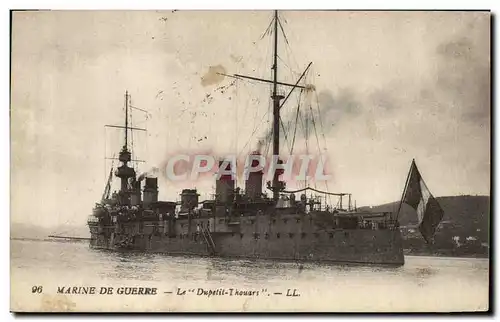 Ansichtskarte AK Bateau de Guerre Marine de guerre Le Dupetit Thouars