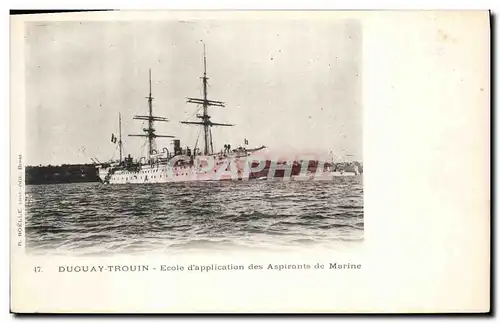 Ansichtskarte AK Bateau de Guerre Duguay Trouin Ecole d'application des aspirants de marine