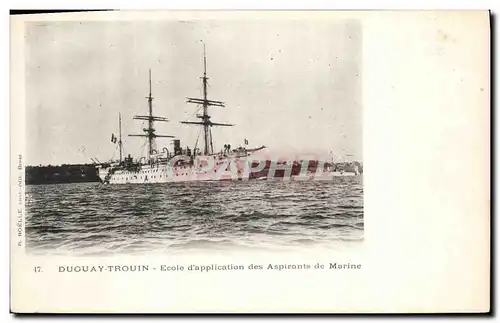 Cartes postales Bateau de Guerre Duguay Trouin Ecole d'application des aspirants de marine