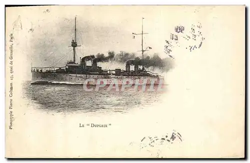 Cartes postales Bateau de Guerre Le Dupleix
