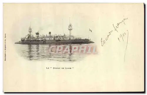 Ansichtskarte AK Bateau de Guerre Le Dupuy de Lome