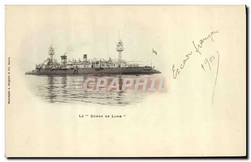 Cartes postales Bateau de Guerre Le Dupuy de Lome