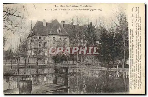 Cartes postales LaHaute Saone illustree Lure Hotel de la Sous Prefecture (1770-1789)