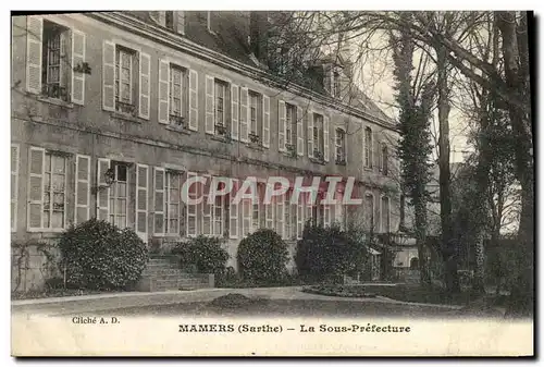 Cartes postales Mamers (Sarthe) La Sous Prefecture