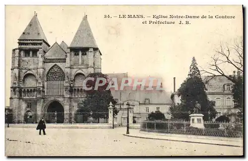 Cartes postales Les Mains Eglise Notre Dame de la Couture et Prefecture