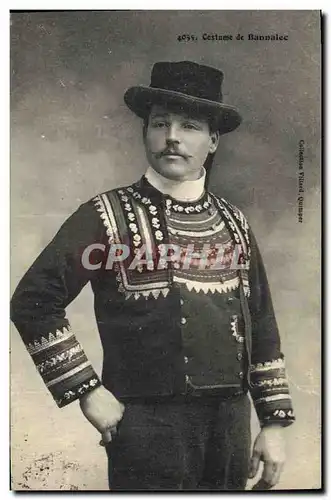 Ansichtskarte AK Folklore Costume de Bannalec