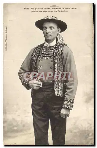 Ansichtskarte AK Folklore Un gars de Ploare environs de Douarnenez (Etude des Costumes de Finistere)