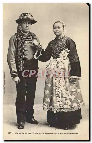 Ansichtskarte AK Folklore Maries de Ploare Environs de Douarnenez L'entree en gavotte Mariage