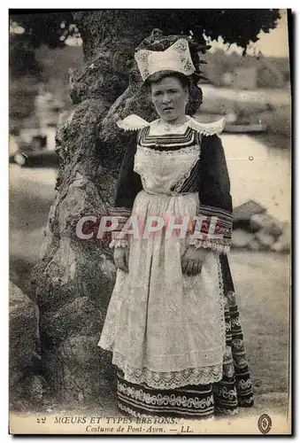 Ansichtskarte AK Folklore Moeurs et types bretons Costumes de Pont Aven