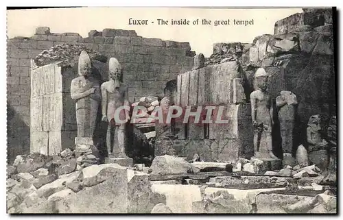 Cartes postales Egypt Egypte Luxor The inside of the great tempel