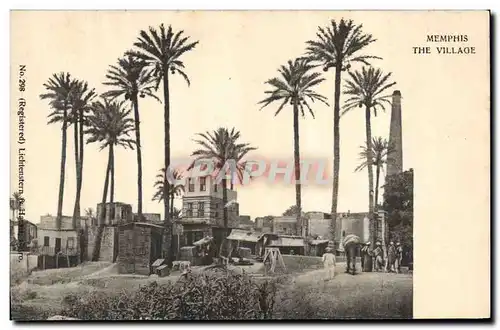 Ansichtskarte AK Egypt Egypte Memphis The Village