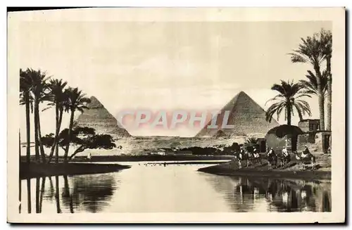 Cartes postales Egypt Egypte Cairo Inondation at the Pyramids