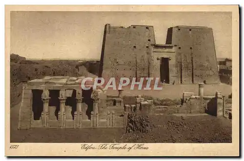 Ansichtskarte AK Egypt Egypte Edfou The Temple of Horus