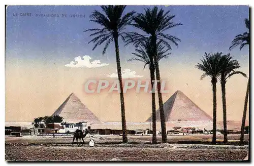 Ansichtskarte AK Egypt Egypte Le Caire Pyramides de Guizeh