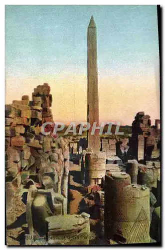 Ansichtskarte AK Egypt Egypte Karnak Obelisk of Queen Maliere