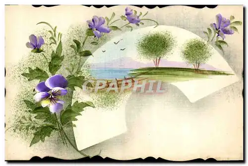Cartes postales Fantaisie (dessin a la main ) Fleurs