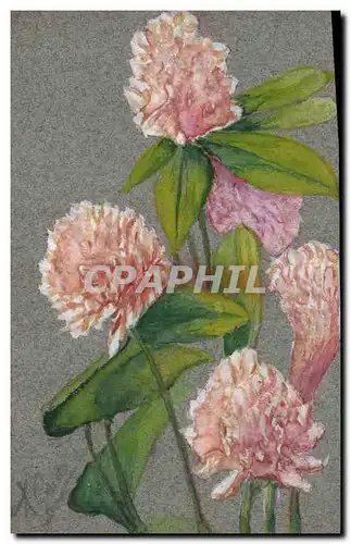 Cartes postales Fantaisie (dessin a la main ) Fleurs