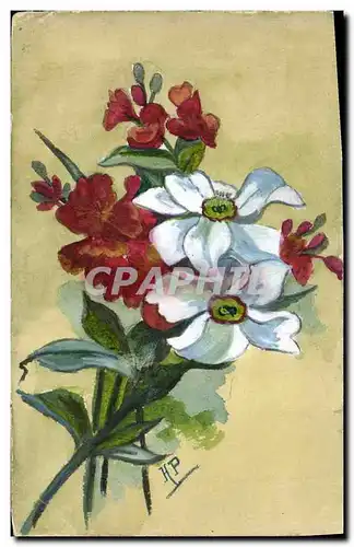 Cartes postales Fantaisie (dessin a la main ) Fleurs