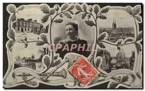 Cartes postales Folklore Quimper Femme